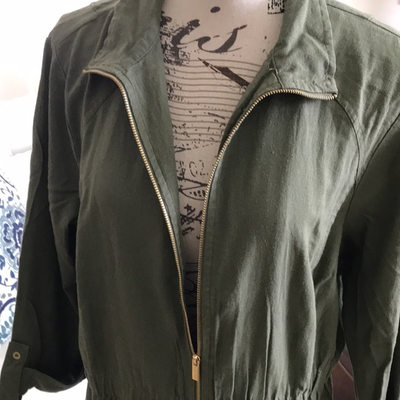 Simply stunning zip up front linen jacket by Ellen Tracy, NWT - Picture 6 of 12